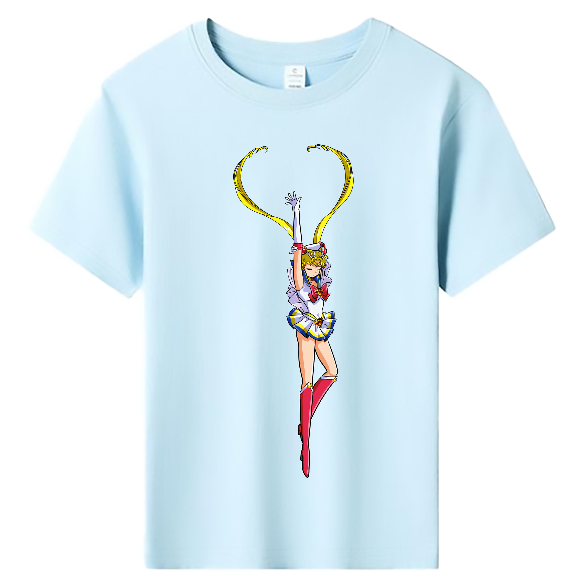 （画像用） 美少女戦士セーラームーン 月野 うさぎ つきの うさぎ Sailor Moon Tsukino Usagi 綿100％キッズTシャツ（フロントプリント）